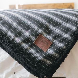 Dixxon Flannel Company “Black Serape” Sherpa Blanket